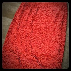 Lace maroon Guess skirt